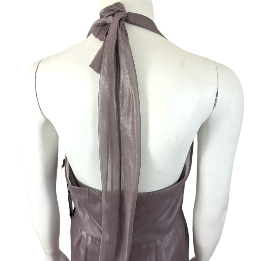 Vera Wang Dress Halter Dress NEW Womens 8 Lilac Special Occasion Cocktail Party - Picture 7 of 15